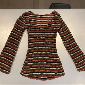 Womens Striped Knitted Sweater